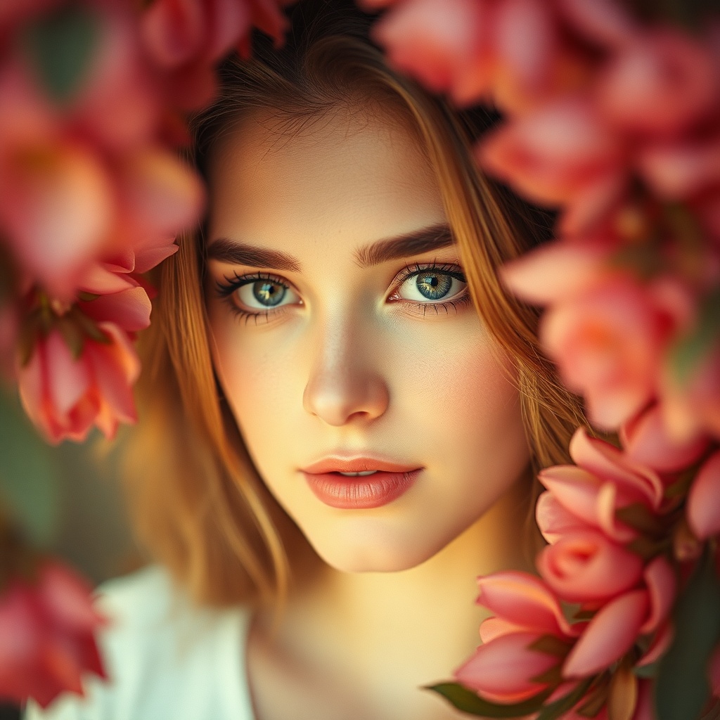 Example: Flowers or nature framing
