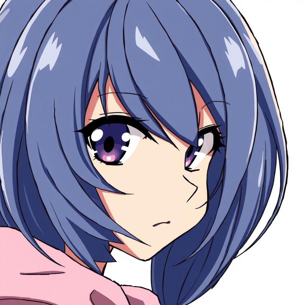 Example: Eyes and a slash of hair