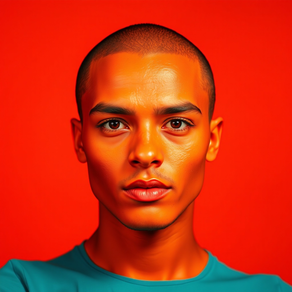Example: One high-contrast face